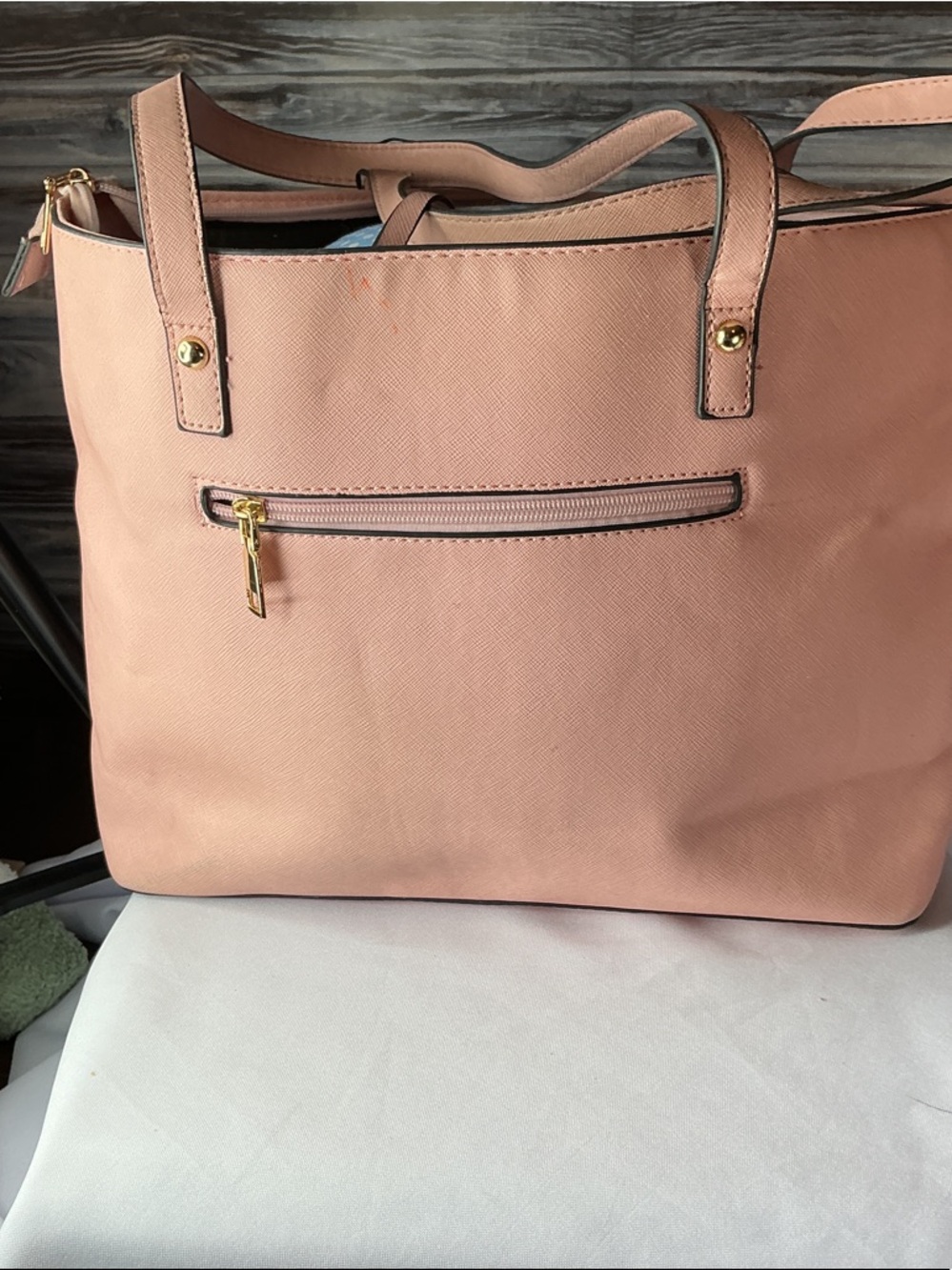 ⭐ Emma & Paige Blush Pink Large Tote Shoulder Bag Work Travel Purse - Picture 3 of 16